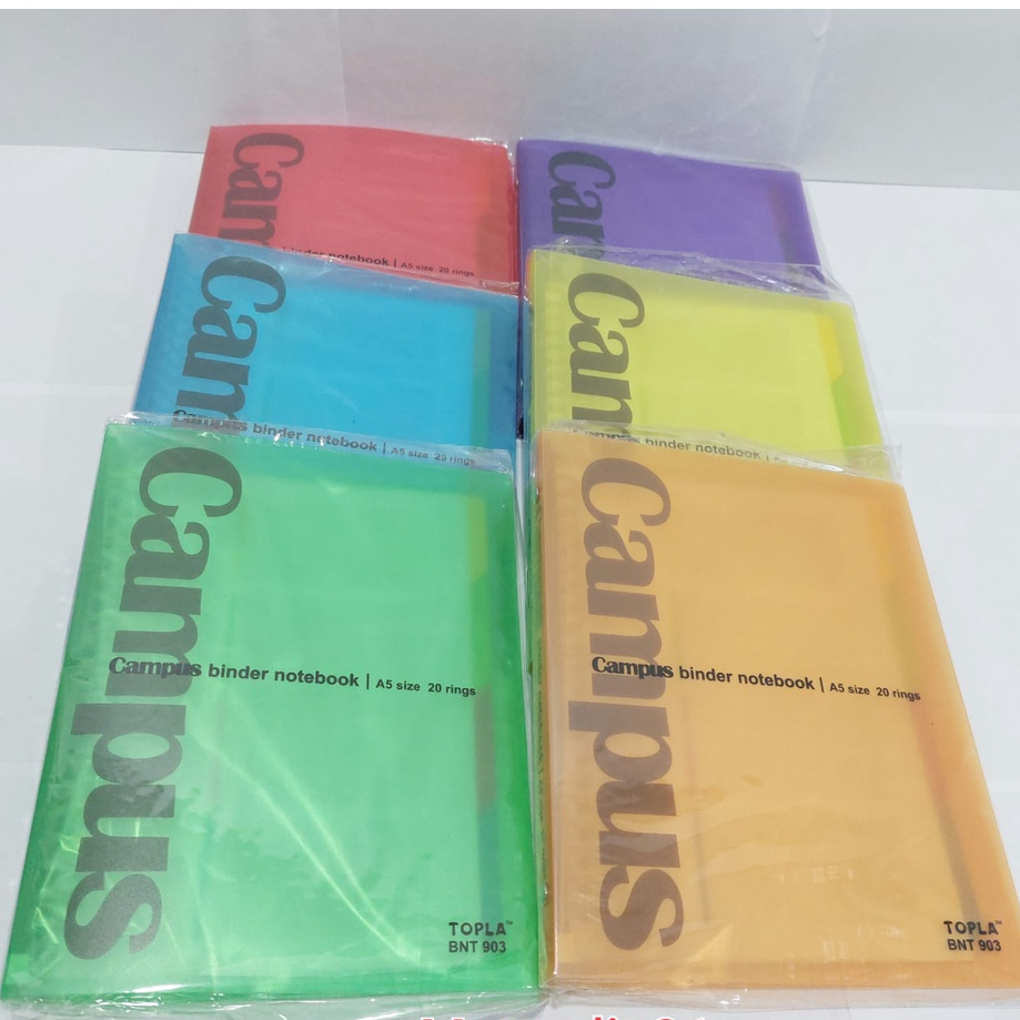 

TOPLA BINDER A5 CAMPUS TOPLA 903 /BINDER NOTEBOOK A5/BINDER TRANSPARAN