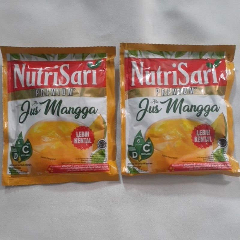 

Nutrisari jus mangga 15g ×10 | 1 renceng isi 10