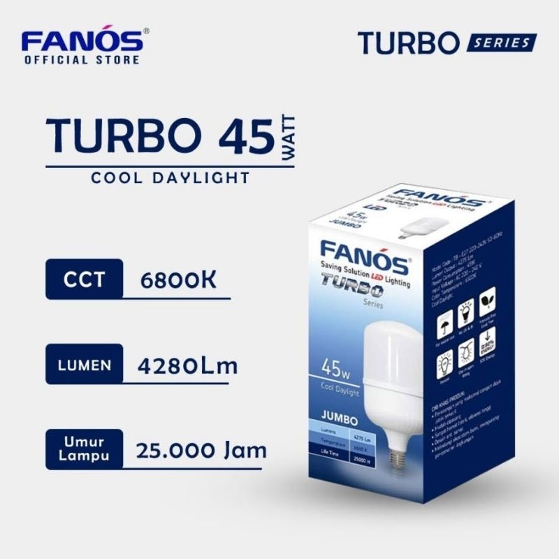 Lampu Led Fanos Turbo 45 Watt Jumbo