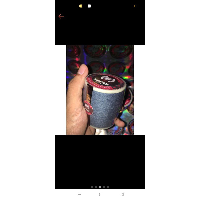 SENAR GELASAN MATOT (kapak)018 kapak black deadstring