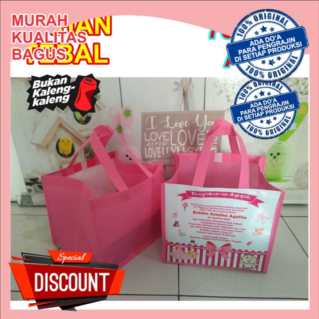 

Tas Hajatan souvenir pengajian walimatul ursy - tas safa banner AEN BAG