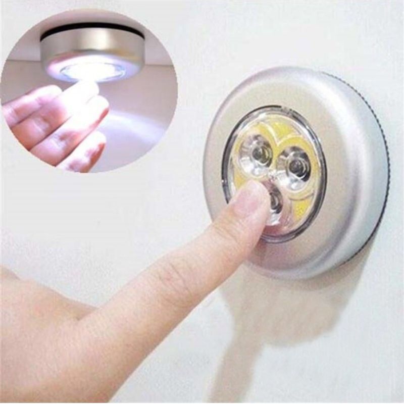 Lampu Tempel LED Baterai Dinding Stick Click Touch Lamp Emergency