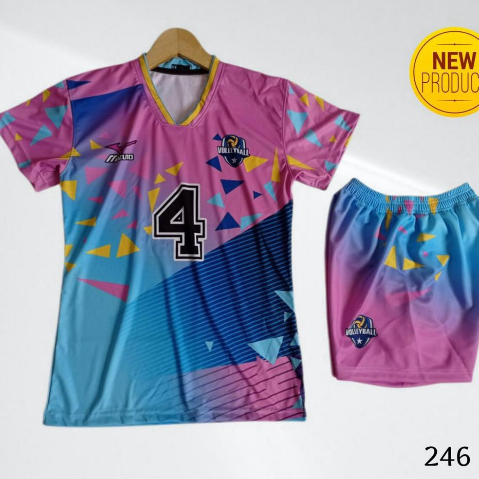 ✱SALE✱ STELAN OLAHRAGA VOLLY WANITA DEWASA FULL PRINTING / KAOS VOLLY 246