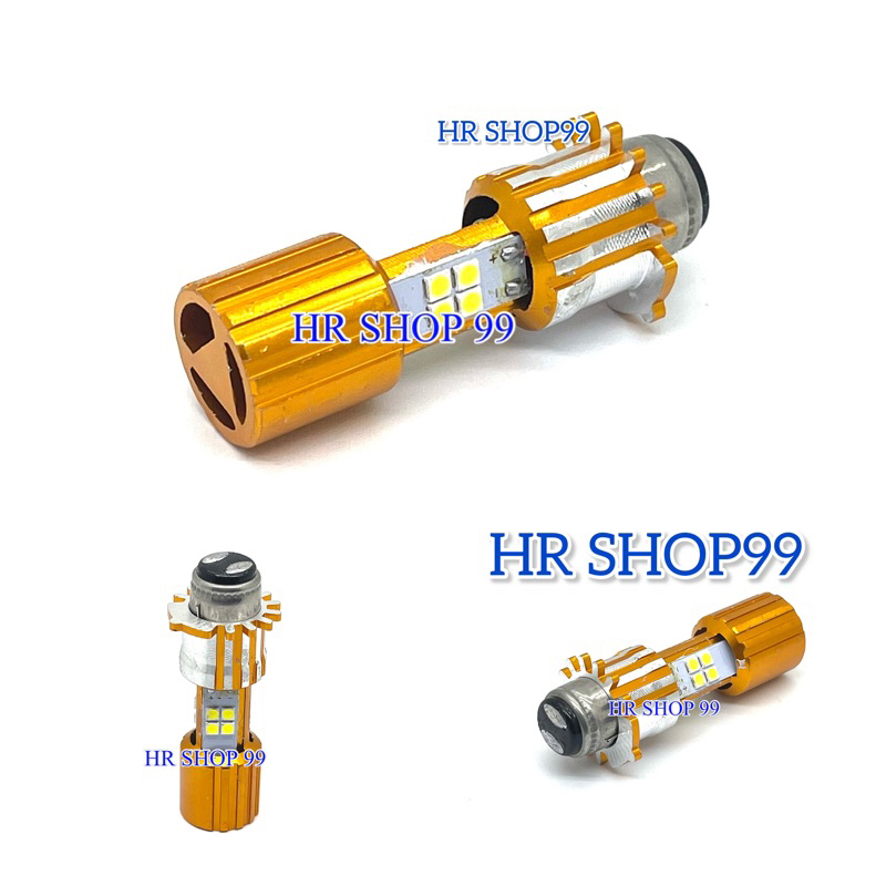 Lampu Depan Led Utama H6 Soket H6 3 Sisi 12 Mata AC Dc Bebek Matic