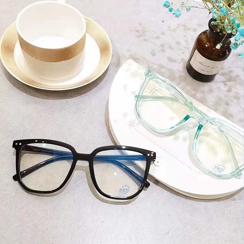 Kacamata Wanita Fashion Korea Anti Radiasi Wanita Retro Bentuk Kotak Eyeglasses Anti Radiasi Terbaru