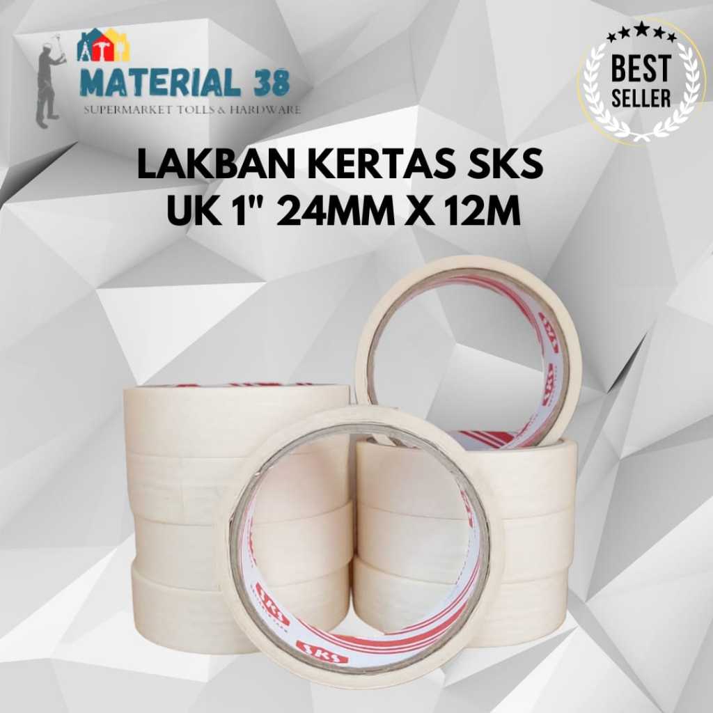 

Lakban Kertas / Masking Tape 1 inch