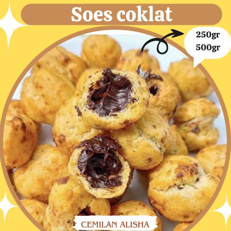 

cemilan manis soes kering coklat lumer 100gr 250gr 500gr 1kg