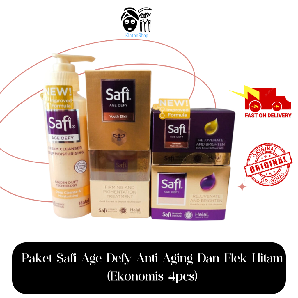 Paket Safi Age Defy Anti Aging Dan Flek Hitam (Ekonomis 4pcs)