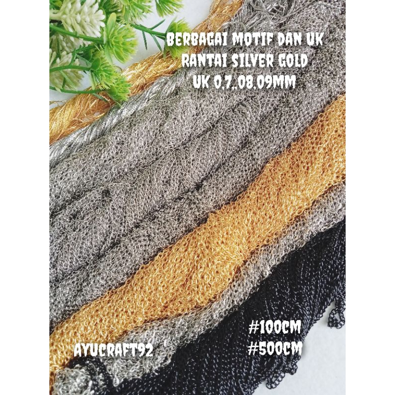 Rantai pipih,Rantai Nuri,Rantai beras,Rantai Hitam