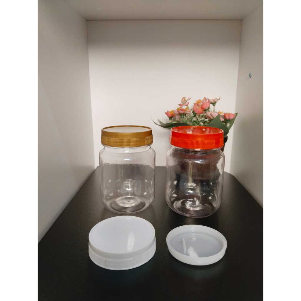 Toples bulat 200ml / Toples plastik 200ml / Toples PET / Toples Sambal 200ml