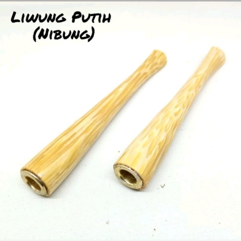 once pipa pipo rokok liwung Nibung bukan gading panjang 11 cm