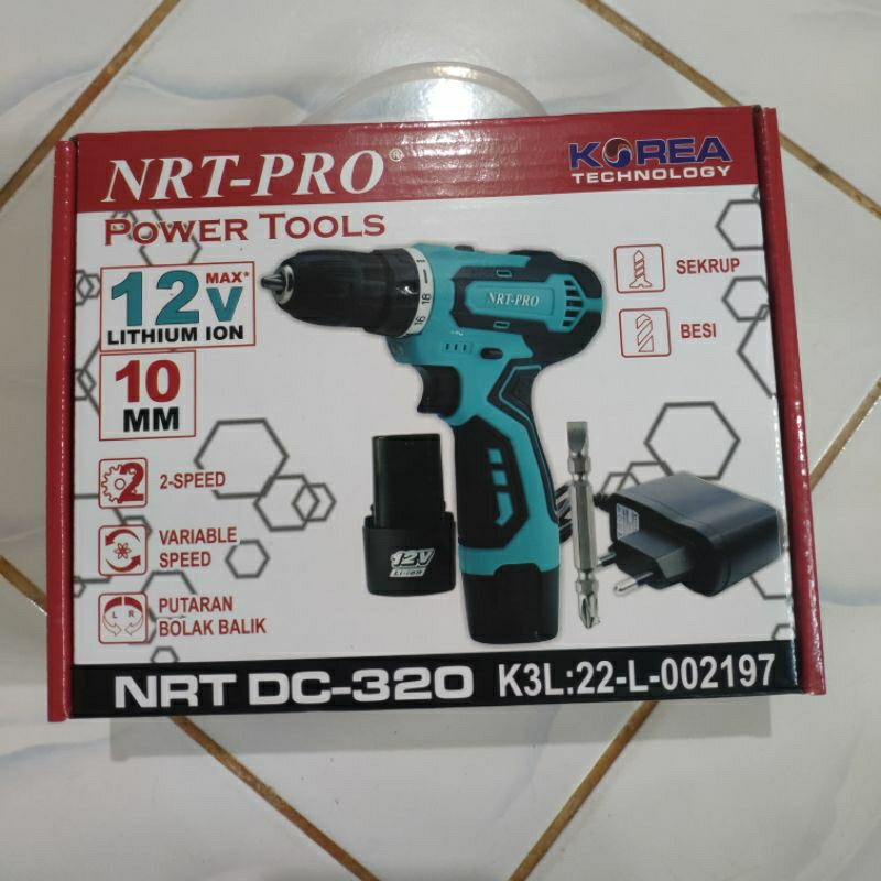 NRT-Pro DC-320, Bor Baterai, Bor Cordless