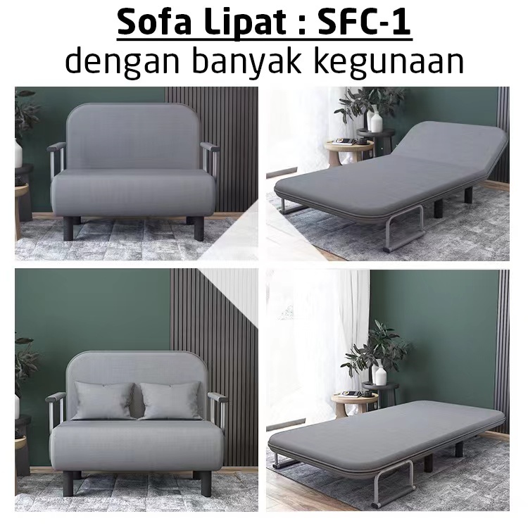 Sofa Bed Lipat Sofa Bed Minimalis Sofa Lipat Ranjang Kasur Lipat Sofa Free Bantal Portable Kursi Tamu Lipat Multifungsi