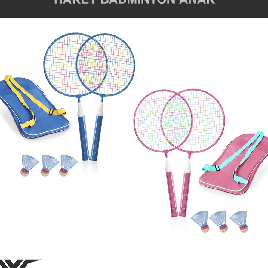 ✢Terkini✢ Raket Badminton Anak Wannafit | Bulutangkis Bulu Tangkis Mini Laki Perempuan Kok Olahraga 