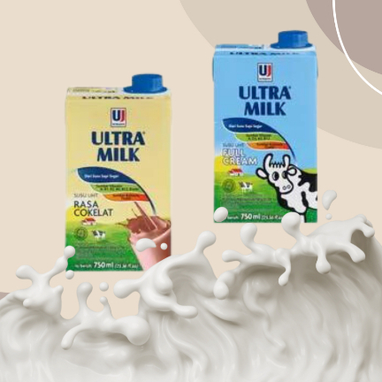 

susu ultra milk uht 750ml 1 dus 12pc/ khusus gojek instan