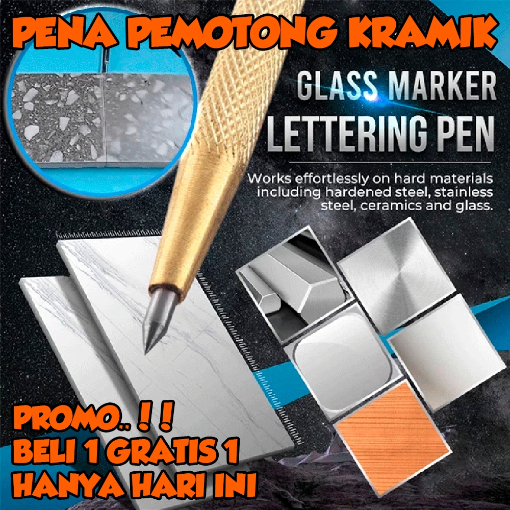 

Magic PEN Pemotong / Ukir Segala Jenis Keramik Ubin Nat Kaca Stainless Metal