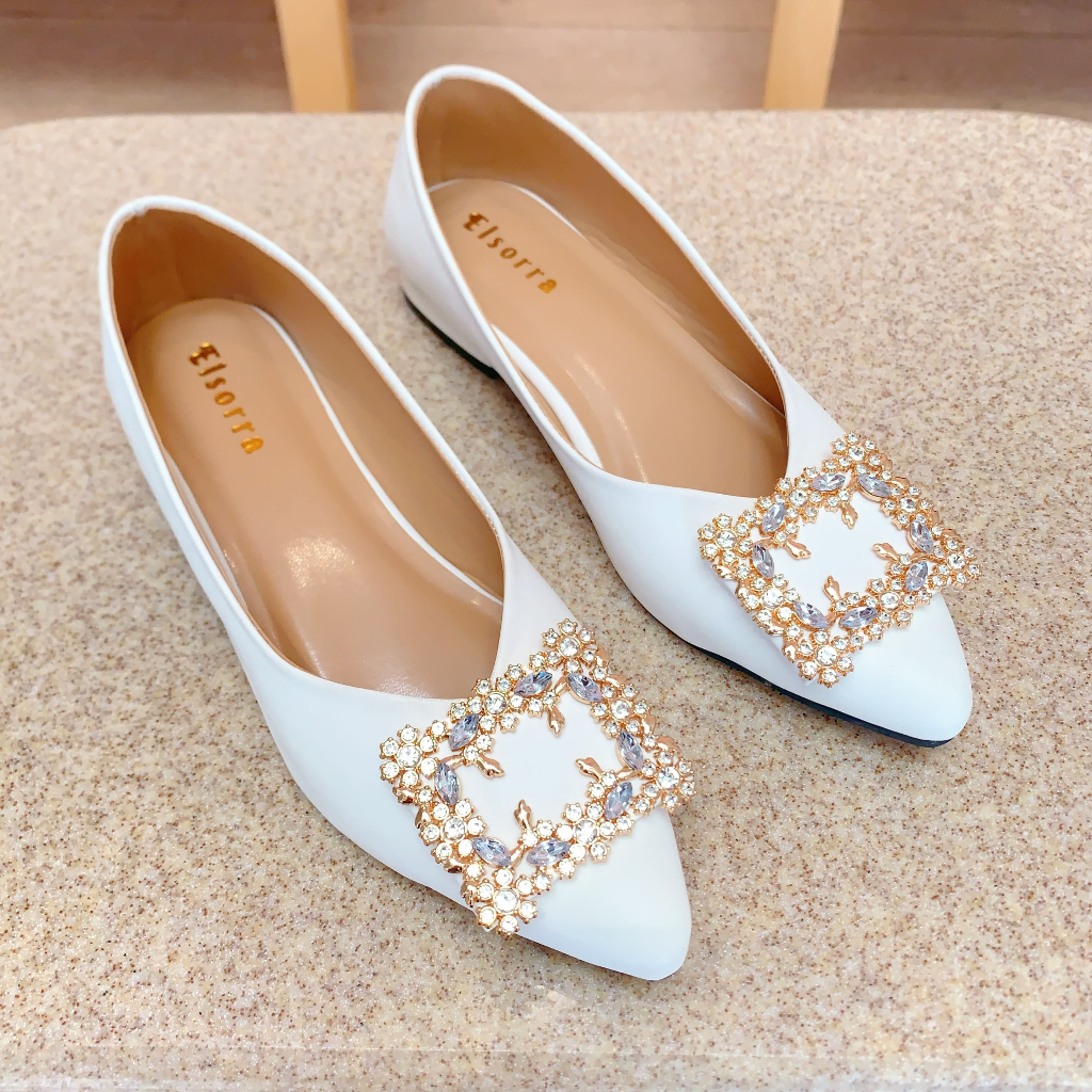 Elsorra Flatshoes Premium Collection - Bellie Series [TB 349] Terbaru Cantik Kekinian Trendi Viral