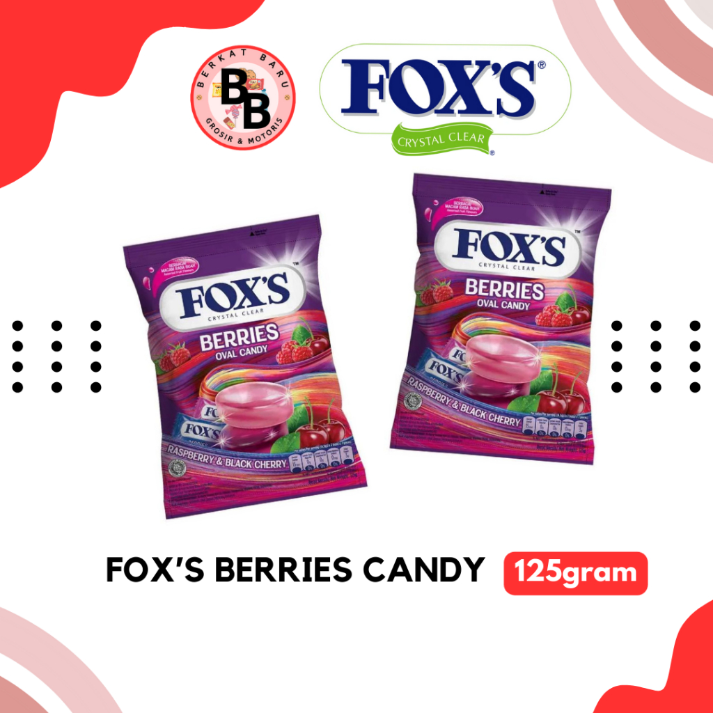 

[BB SNACK] FOX'S CANDY VARIAN BERRI & FRUIT SAK 125GRAM