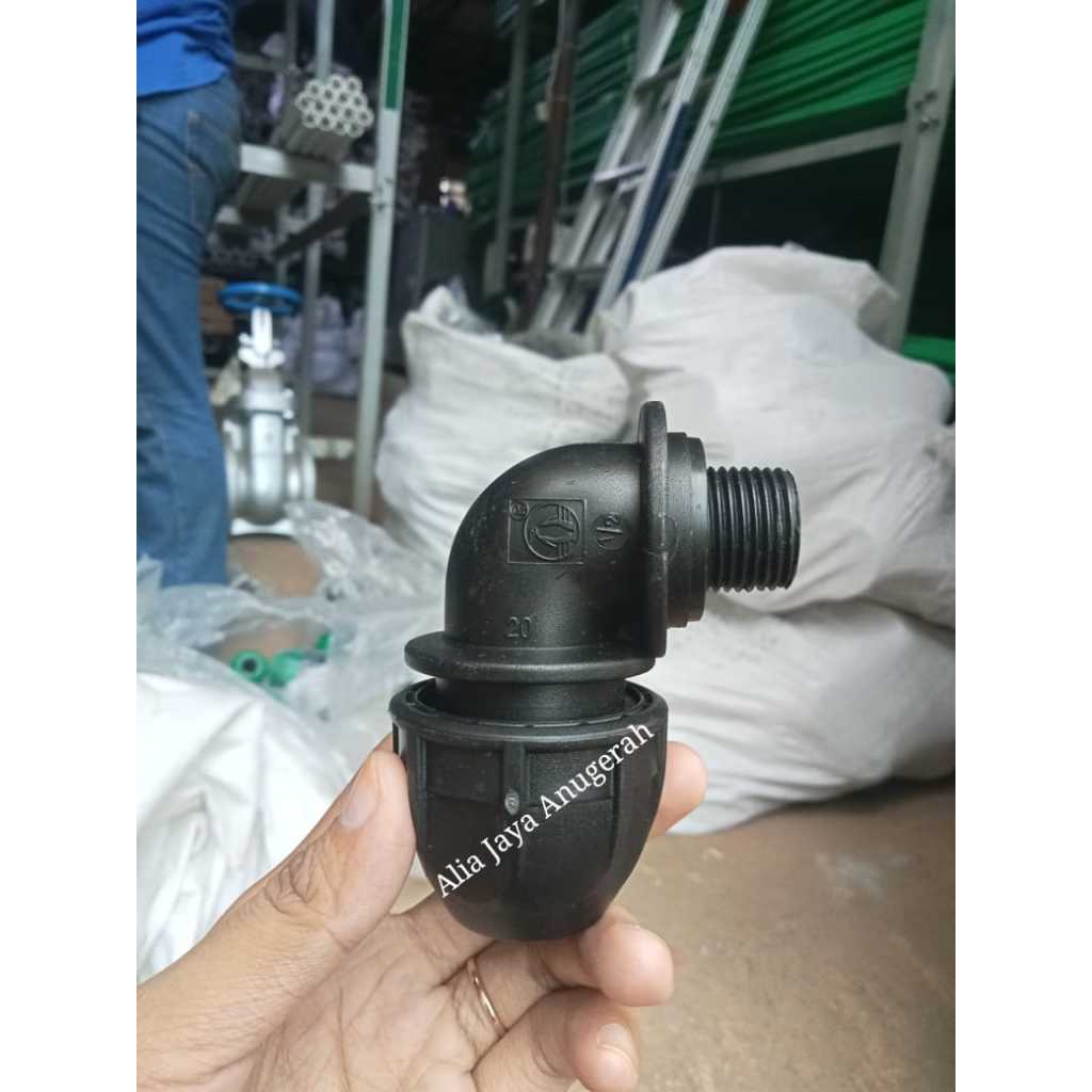 Male Thread Elbow 32mm HDPE / KDL HDPE 1 inch / Elbow Drat Luar HDPE 1" / Elbow HDPE 1" Drat Luar