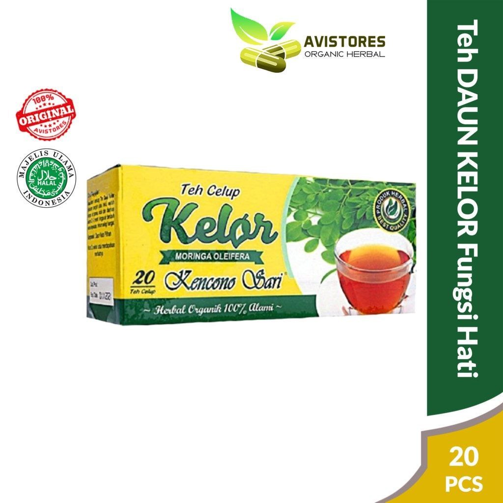 

Teh Celup Daun Kelor Kencono Sari Moringa Fungsi Hati Liver Anti Oksidan Imunitas Tubuh 20 Sachet