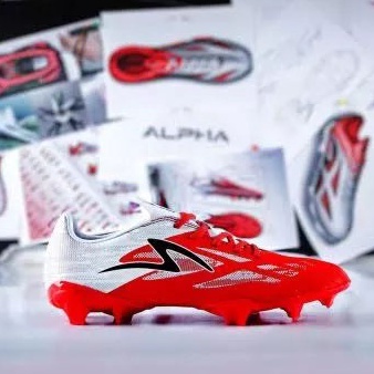 ✤Paling Laris✤ Sepatu Bola Anak   Accelerator Alpha Elite FG - Garuda Attack - Red/White 33-37