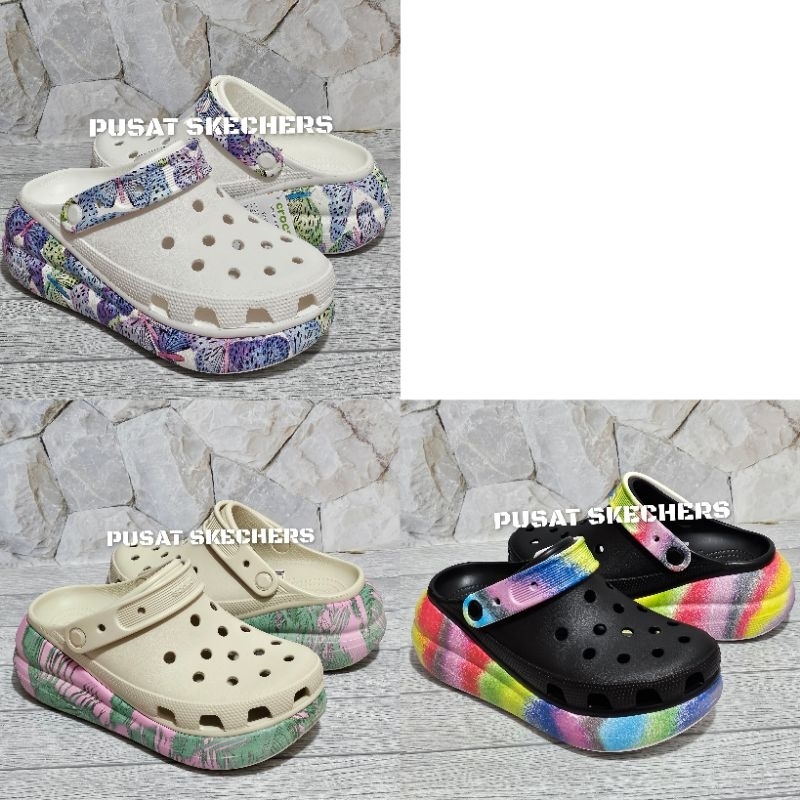 CROCS CLASSIC CRUSH / SEPATU SANDAL WANITA CROCS CRUSH MOTIF