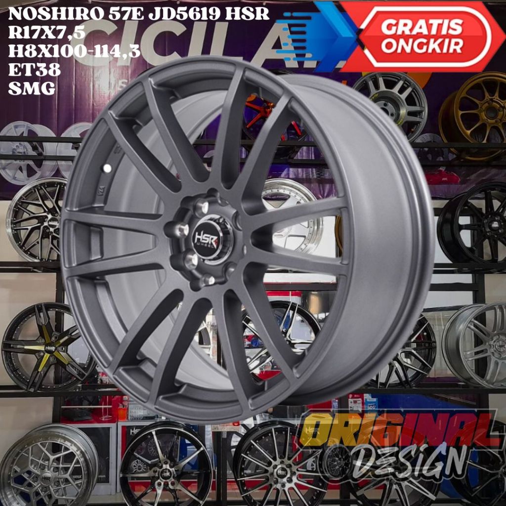 Velg Mobil Ring 17 HSR NOSHIRO R17 Untuk Mobilio , Jazz , Freed , City