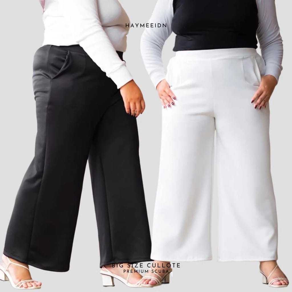 Celana Kulot Scuba Jumbo / Celana Kulot Scuba / Celana Kulot Wanita / Kulot Wanita