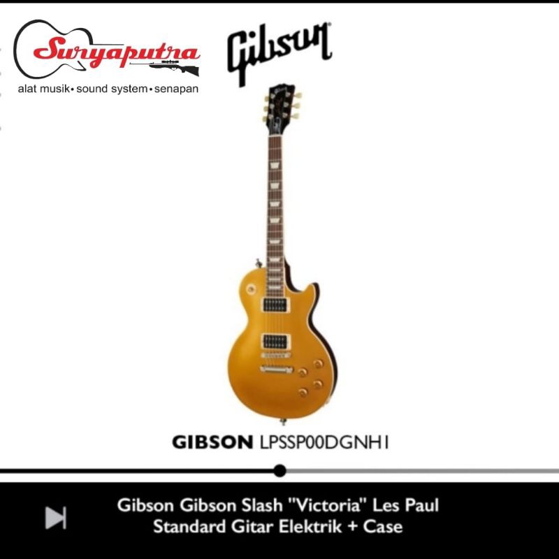 Gibson Slash Victoria Les Paul Standart Elektrik Guitar W/Case