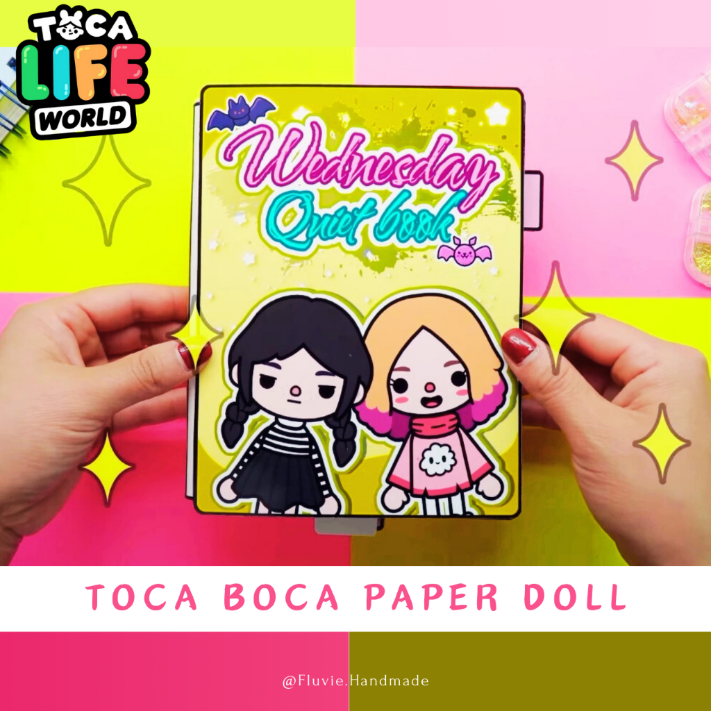 Toca Boca Quite Book Wednesday in Paper Doll