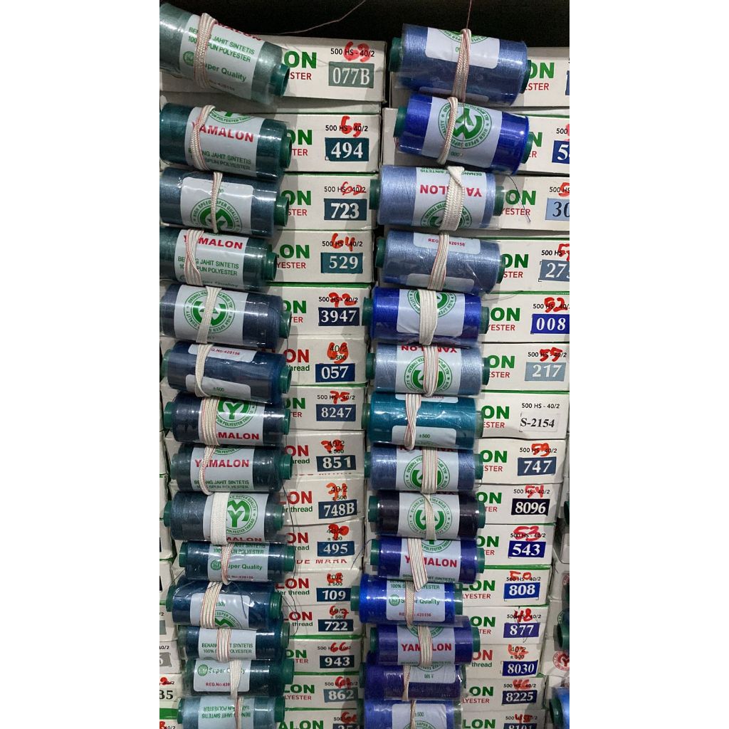 Benang Jahit Yamalon 500 Yard Warna Lengkap (Part 8)