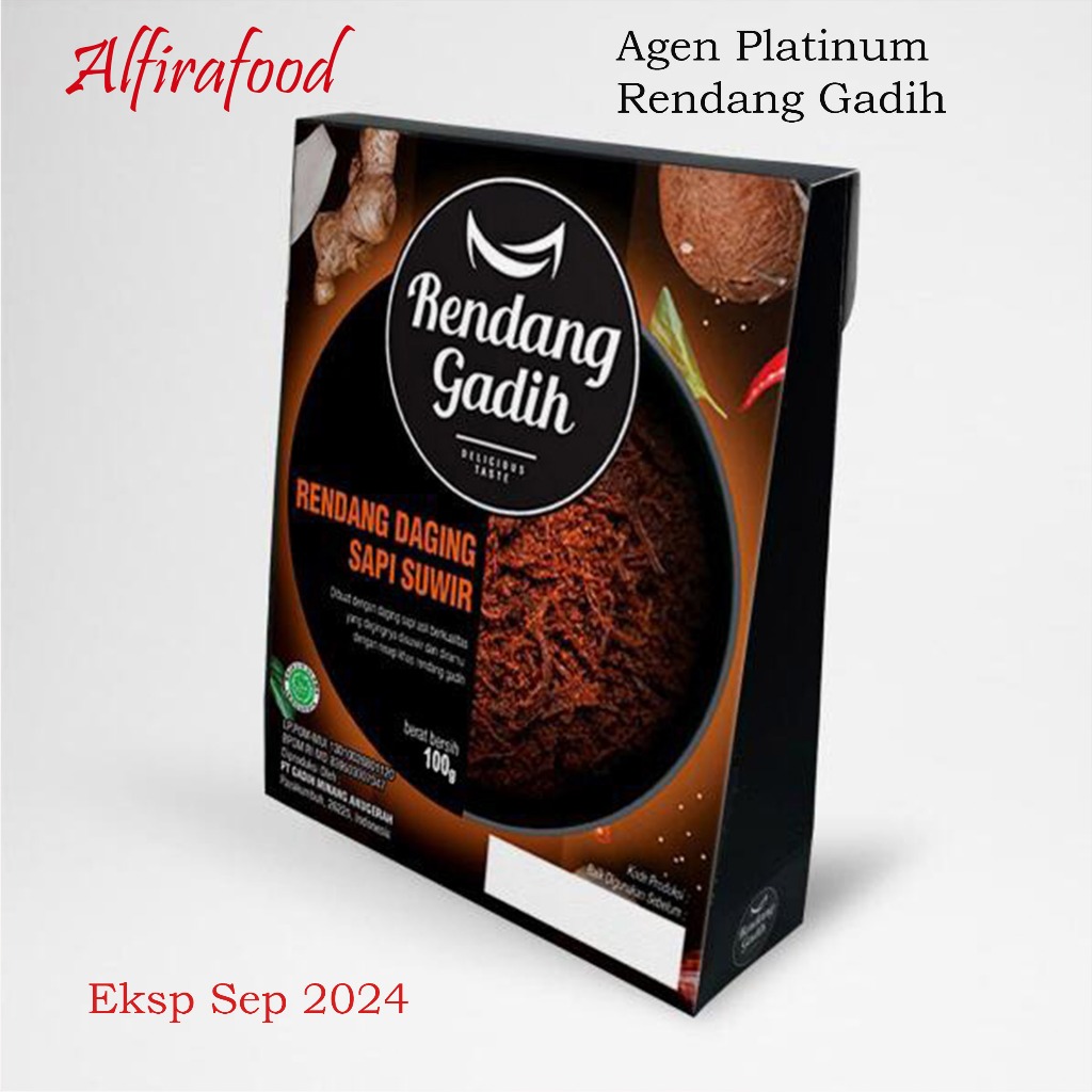 

Rendang Daging Sapi Suwir - Rendang Gadih 150gr