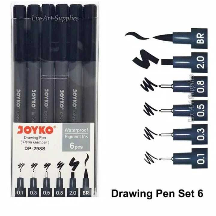 

Drawing Pen JOYCO DP-298S set 6