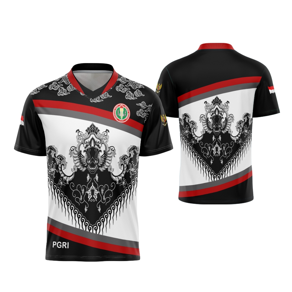 Jual Baju PGRI Jersey Olahraga guru PGRI kaos Batik Pramuka Fullprinting geratis tambah nama ataw se