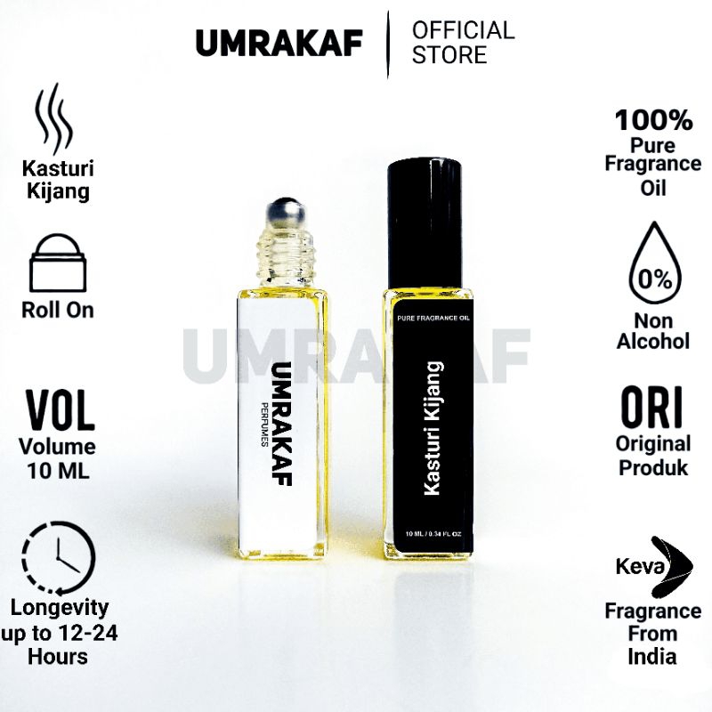 Parfum Kasturi Kijang 10ml Minyak Wangi Sholat Non Alkohol Pria Wanita Tahan Lama Roll On Original K
