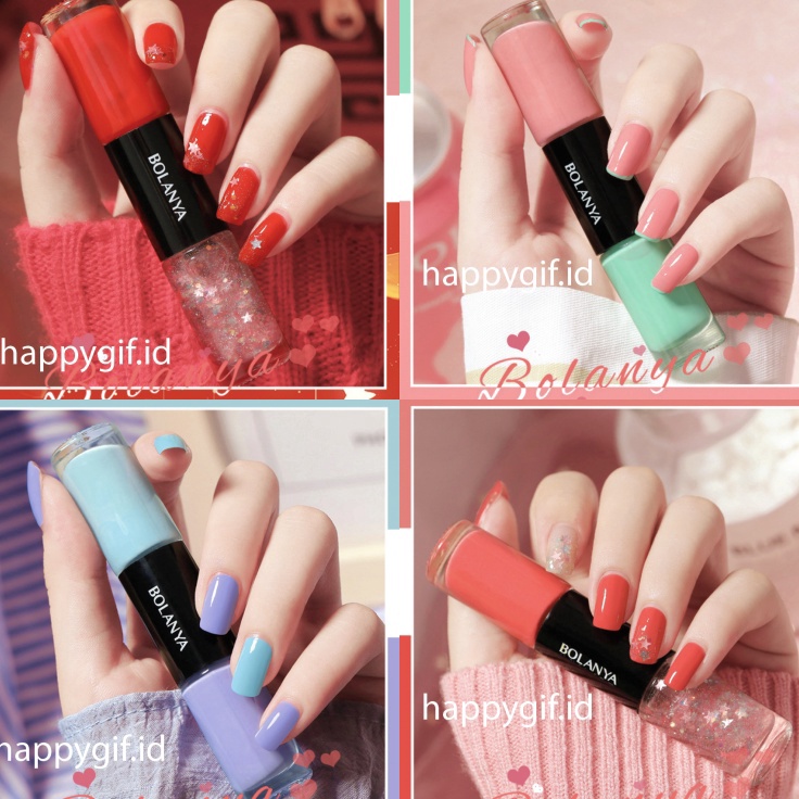 Kutek Korea 2 in 1 Non Peel Off Bolanya Cat Kuku Halal KU001