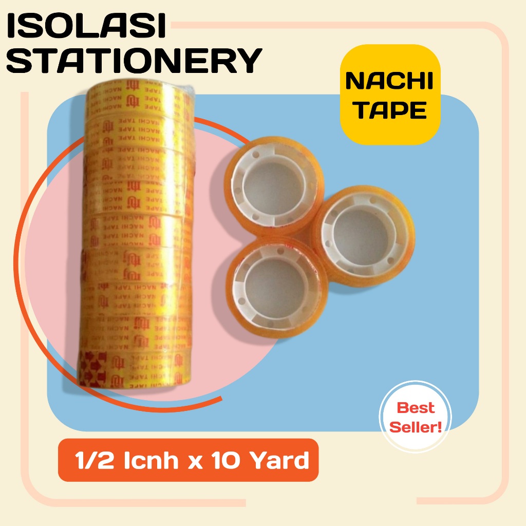 

ISOLASI/ STATIONERY TAPE NACHI 12mm x 10 Yards