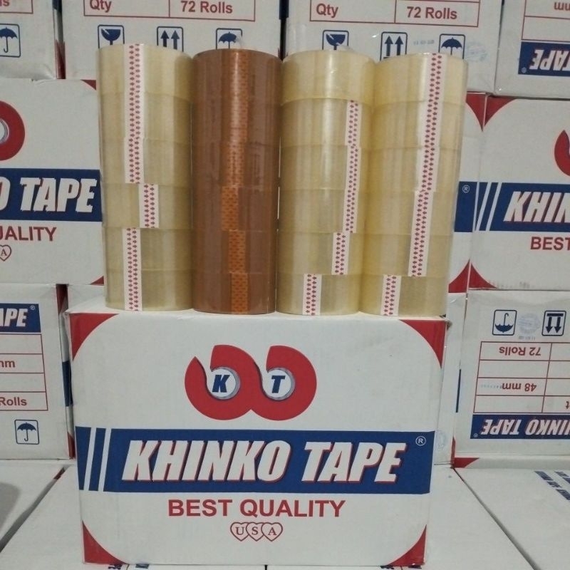 

72 PCS(SEKARTON) LAKBAN 2 INCHI 90 YARD X 48 MM MERK KHINKOTAPE