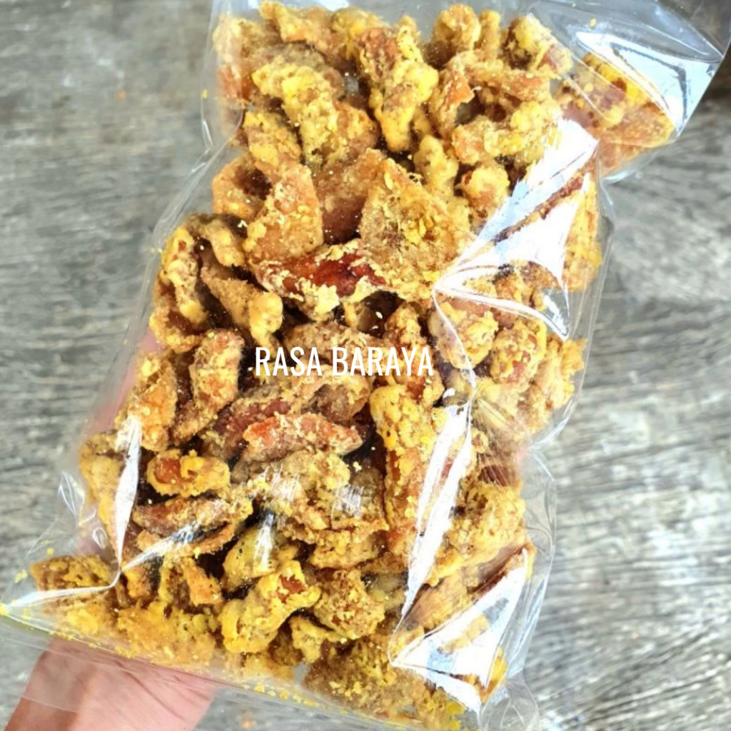 

Kulit Ayam Crispy Pedas Extra Daun Jeruk 1kg