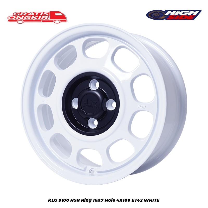 Velg Hsr  Klg 9100 R16 Mobil Mirage Picanto March Mobilio Jazz Freed City Ferio Velg Rally