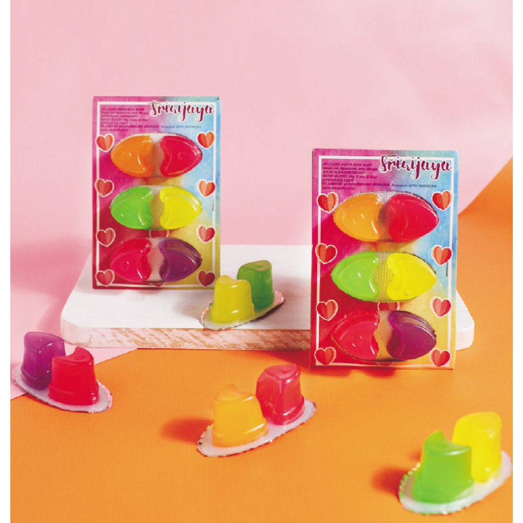 

Jeli Agar Aneka Rasa Buah - 2 Hati 60g - 3 Pcs @20g