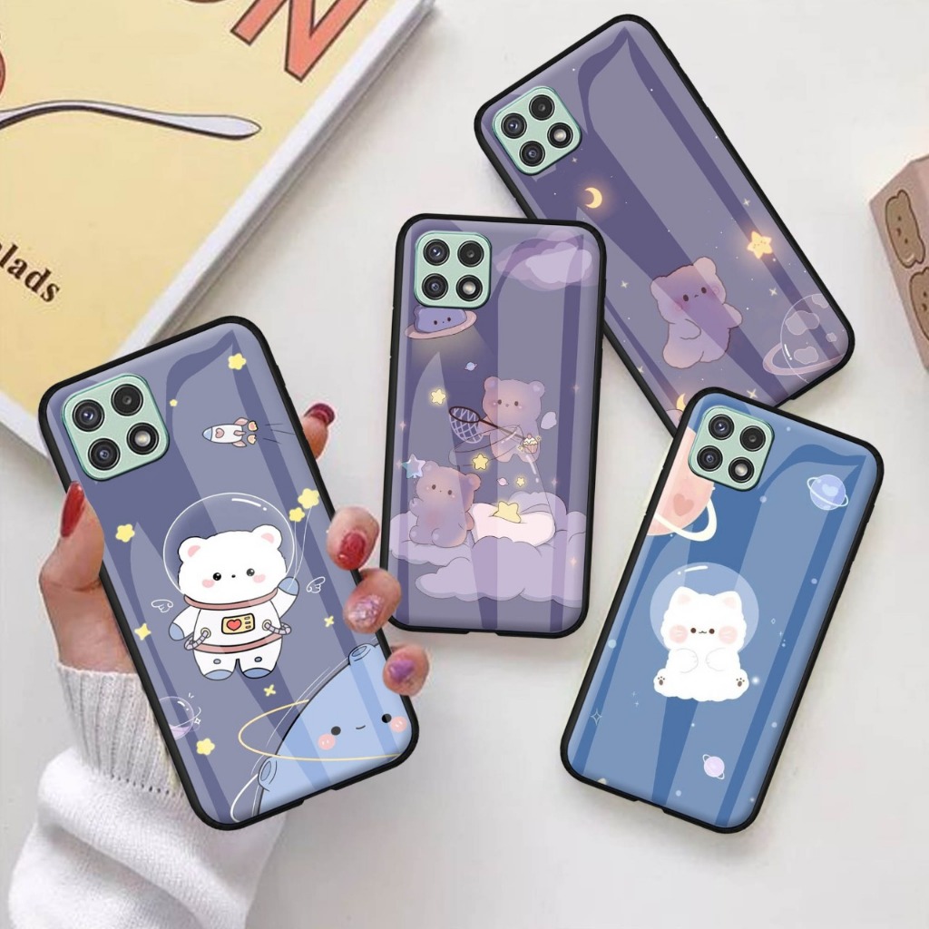 Case Kaca samsung a22 5G - Kesing Hp samsung a22 5G - Case Kaca Kilau samsung a22 5G - Case samsung 