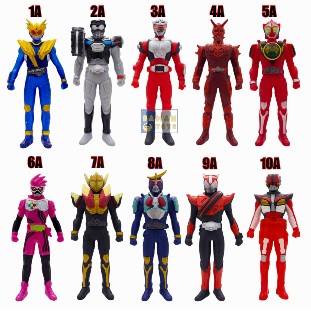 URBANZENT - Kamen Rider Vinyl Sofubi Saber Brave Zero one zi-o aid Drive