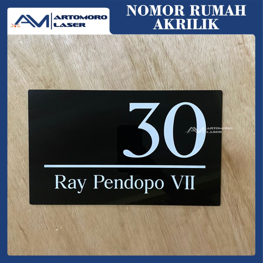 CUSTOM PAPAN NOMOR RUMAH AKRILIK | NOMER RUMAH AKRILIK TEMPAH | SIGN ACRYLIC CUSTOM
