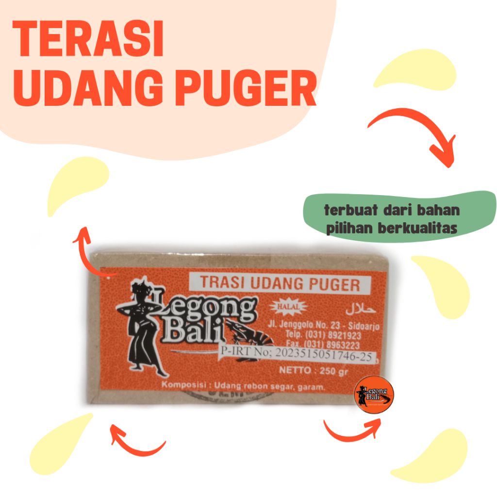 

LEGONG BALI SIDOARJO Terasi Udang Puger Mentah Istimewa 250 gr