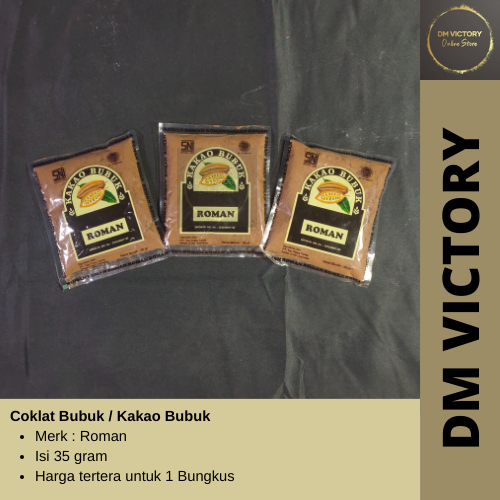 

Choco Powder Coklat Bubuk Roman isi -/+35gram / Kakao Bubuk Roman