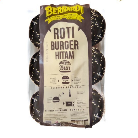 

Bernardi Roti Burger Bun Black Wijen Isi 6 pcs