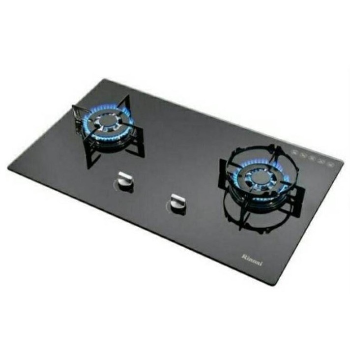 Kompor Gas Tanam Kaca Rinnai 2Tungku RB-712N