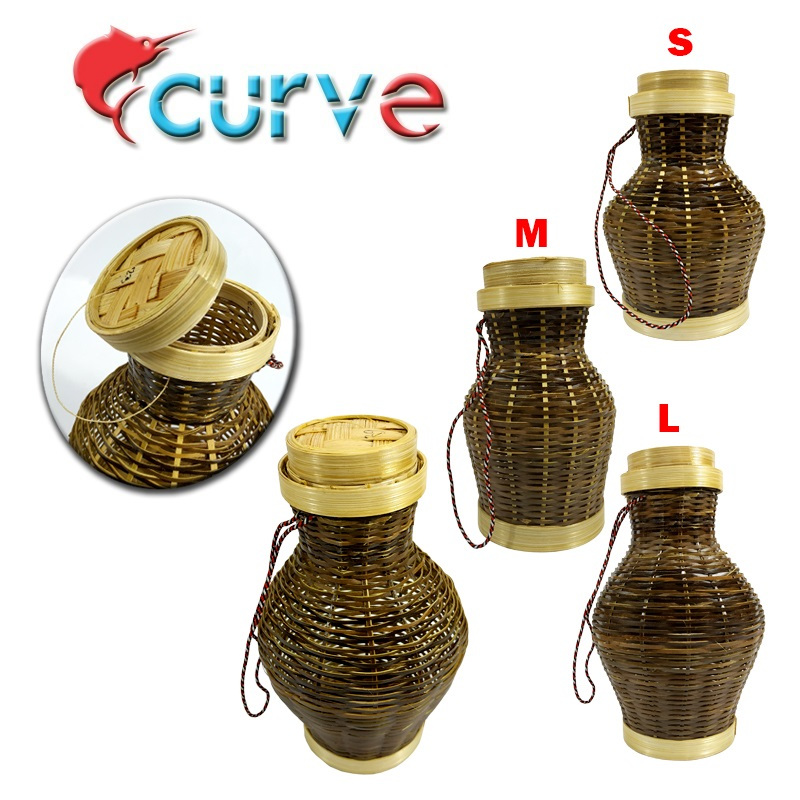 Kepis Bambu Curve / Tempat Ikan Bambu