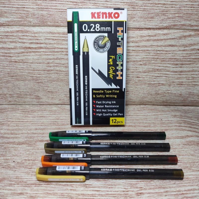 

PULPEN GEL HI-TECH-H KENKO ( 1PACK ISI 12PCS ) FUN COLOR